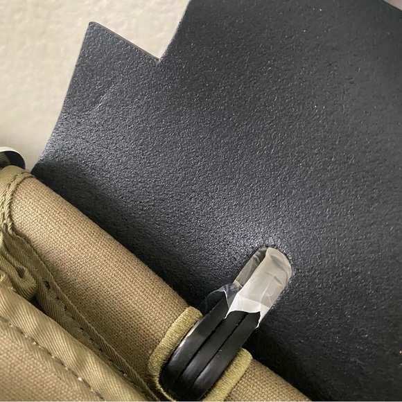 Black Olive Green Canvas Leather 31 CM Bag Convertible Crossbody Satchel B9 - Picture 14 of 16